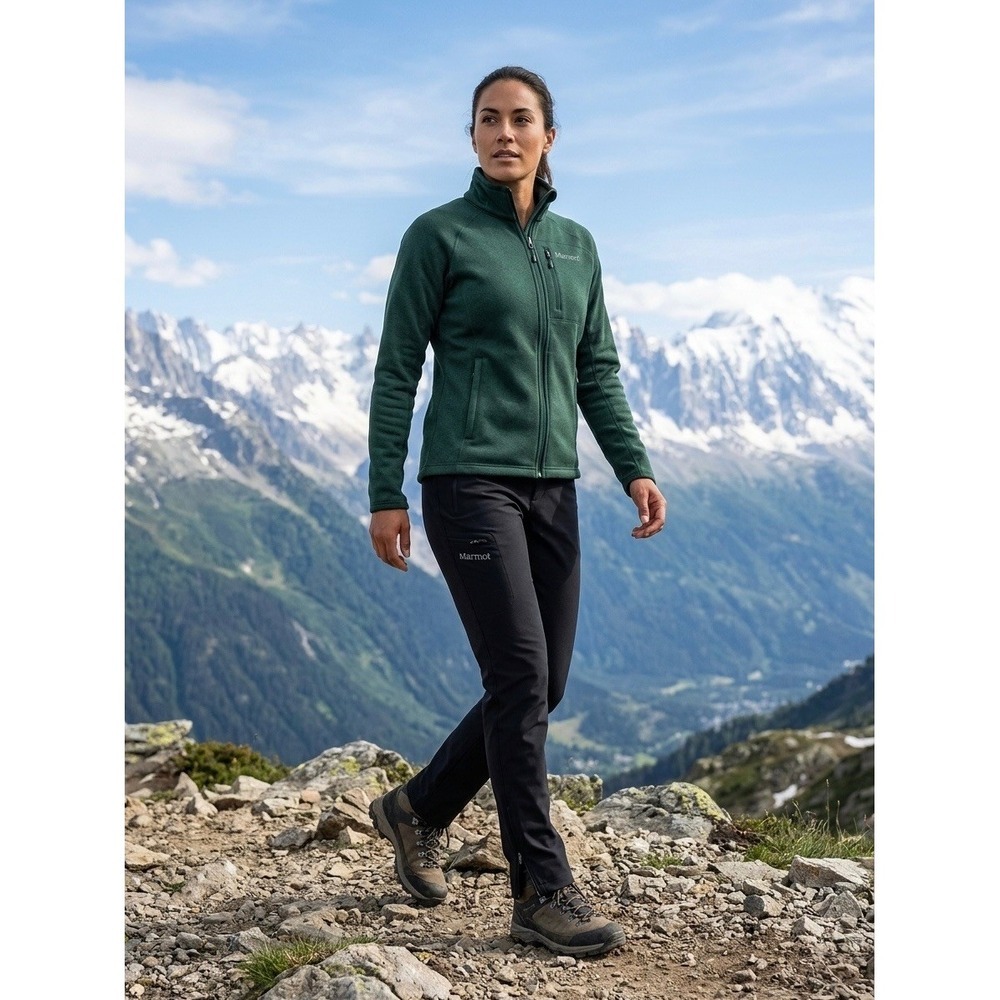 Marmot Womens C85310 Softshell Hiking Pants Black Size 8 Medium Trekking Outdoor